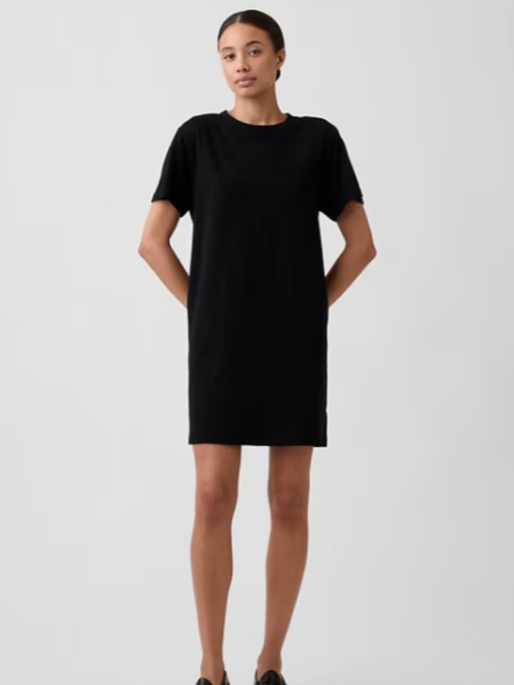 Gap Relaxed T-Shirt‎ Mini Dress - Black - Large